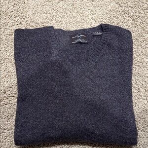 Black Brown 1826 Charcoal V-Neck Sweater